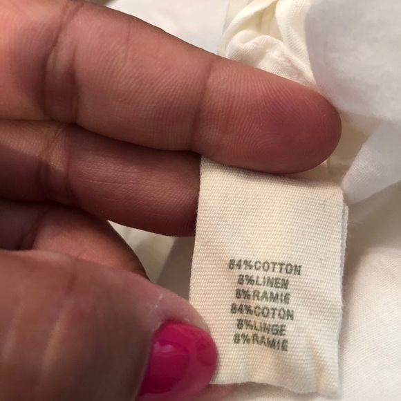 Elizabeth James white button down shirt S 🖤🖤 - Picture 6 of 7